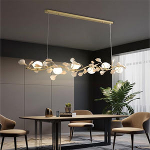 JYLIGHTING モダンデザイン LEDフラワー デリケートな白と緑のシャンデリア＆ペンダントライト ガラスペンダントライト 室内用 - Product Image 6