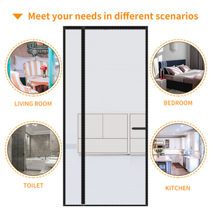 Puerta <span class=keywords><strong>de</strong></span> pantalla <span class=keywords><strong>de</strong></span> fibra <span class=keywords><strong>de</strong></span> vidrio magnética reversible mejorada, apertura lateral izquierda y derecha con cierre <span class=keywords><strong>de</strong></span> divisor <span class=keywords><strong>de</strong></span> habitación <span class=keywords><strong>de</strong></span> cortina <span class=keywords><strong>de</strong></span> malla autosellante - Product Image 6