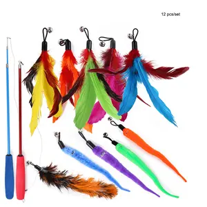 Packaging Set With Combined Cat Fishing Rod Toys Cat Dog Animal Pet Toy Set