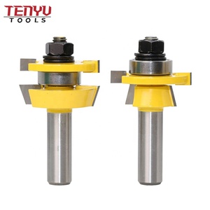 Fraises de porte en <span class=keywords><strong>carbure</strong></span> de tungstène 1/2, <span class=keywords><strong>prix</strong></span> d'usine, pour le travail du bois, 2 pièces - Product Image 5