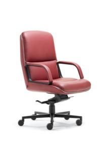 Kiruna Classic <b>Reclining</b> Ergonomic Executive Office <b>Chair</b> Medium Back <b>Leather</b> Finish with Traditional Design Style - Product Image 3