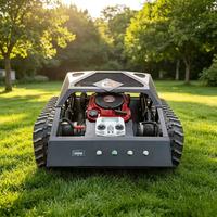 Tondeuse à gazon télécommandée sur chenilles de 550 mm avec moteur haute performance 7,5 CV, vitesse 0-4 km/h, pour ferme et jardin, garantie 1 an