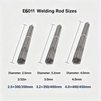 Électrodes de soudage en acier au carbone AWS haute performance E6011, tailles 2.0, 2.5, 3.2, 4.0, 4.5, 5.0 mm, OEM