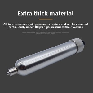 Seringue de distribution de colle en acier inoxydable de style américain, résistante aux hautes températures, accessoires pour machines-outils, États-Unis - Product Image 2