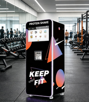 Distributeur automatique de protéines avec système de rinçage automatique pour usage quotidien en salle de sport