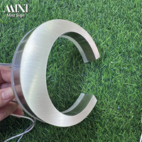 Lettres de logo d'entreprise rétroéclairées par LED 3D personnalisables pour les magasins populaires