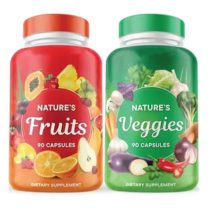 도매 개인 라벨 건강한 라이프 스타일과 다이어트를위한 과일 및 야채 소프트젤 캡슐