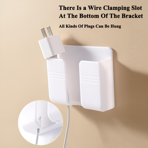 <span class=keywords><strong>Support</strong></span> de téléphone mural auto-adhésif sans perçage pour chevet, salle de bain, cuisine, avec fente de rangement pour câbles <span class=keywords><strong>en</strong></span> bas, personnalisable avec logo - Product Image 3