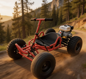 <span class=keywords><strong>Kart</strong></span> Fuoristrada a Catena Dilu DLK05 a 2 Tempi per Adulti, Uso su Tutti i Terreni, Motore 90cc/110/212cc, Capacità di Carico 200kg - Product Image 4