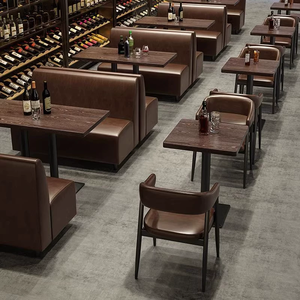Canapé <span class=keywords><strong>de</strong></span> bar et tables et chaises <span class=keywords><strong>de</strong></span> style rétro moderne pour café, petite <span class=keywords><strong>taverne</strong></span>, centre commercial, club, restaurant <span class=keywords><strong>de</strong></span> thé au lait - Product Image 5