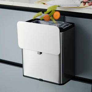 Poubelle à compost pour comptoir de cuisine Seau à déchets alimentaires en acier inoxydable avec couvercle Petit composteur - Product Image 4