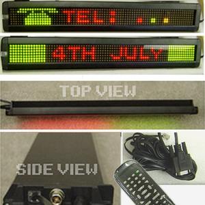 Module d'affichage à deux couleurs P7.62 7*80, 232 communications avec fonction de télécommande, caractères européens anglais, écran LED barre - Product Image 2