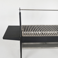 NB-FAVOUR grand Santa Maria charbon de bois BBQ Grill moderne en acier inoxydable extérieur réglable grille poudre revêtement métal matériel