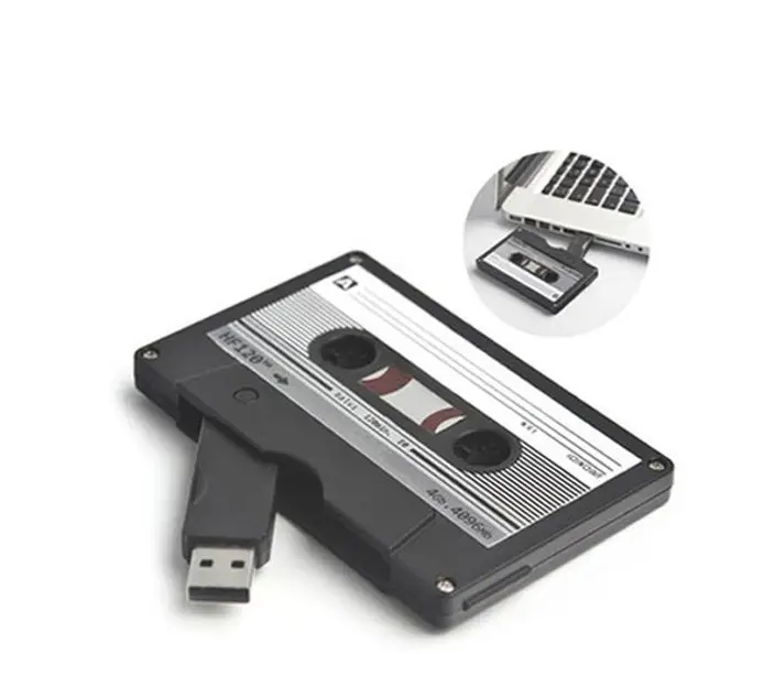 Newest werbe groß kassette usb-sticks 4gb 8gb 16gb 32gb 64gb 128gb 2.0 kunststoff usb-stick mit custom logo