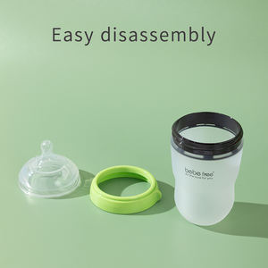 Bouteille en Silicone pour bébés, pour enfant, à presser, sans BPA, mains larges, en Stock - Product Image 5