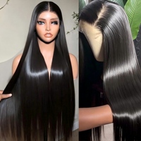 Perruque Lace Front HD 4x4 sans colle, pré-épilée, base en soie, cheveux vierges vietnamiens SDD 15A, ultra-lisses, haute qualité pour femmes