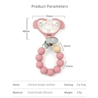 Sucette bling en forme d'éléphant mignon sans BPA en silicone pour bébé vente en gros