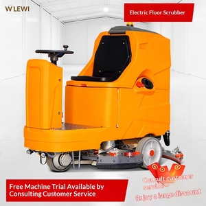 Washing Truck Industrial Floor Washing <b>Machine</b> Driving Commercial Floor Washing <b>Machine</b> Supermarket for Factory Workshop - Product Image 1