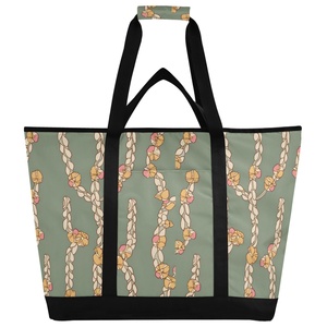 30L Fashion Customs Logo Hawaii Style Lunch <b>Large</b> Thermal Insulated <b>Beach</b> Picnic Cooler Handbag <b>Bag</b> - Product Image 1