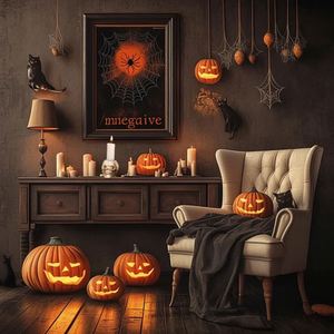 Promoción 2024: Portavelas de Halloween con Decoración de Esqueleto, Candelabro de Mano para las Fiestas - Product Image 5