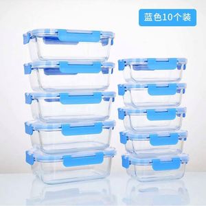 Recipiente de Vidrio de Borosilicato de Alta Calidad para Almacenamiento de Alimentos con Tapa Superior, para Loncheras y Regreso a Clases, para Uso en la Cocina - Product Image 4