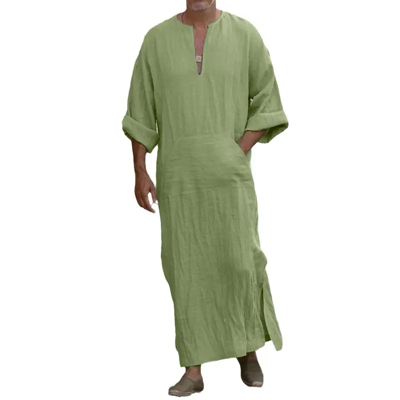 Neueste Designs Hot Sale Muslimische Männer Einfache traditionelle muslimische Kleidung Arabische Robe