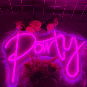 Luces LED de neón y letreros de neón con diseño personalizado gratuito. Letreros de neón LED personalizados disponibles para uso comercial, fiestas de cumpleaños y el hogar. - Product Image 2