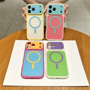 เคสโทรศัพท์แบบชาร์จได้ สีตัดกันสไตล์มาการอง สำหรับ iPhone 18 17 16 15 14 13 Pro Max ป้องกันเลนส์เต็มรูปแบบ กันกระแทก - Product Image 3