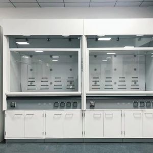 Cappa da laboratorio chimica durevole nuova progettazione cappa di ventilazione resistente alla cappa da fumo di corrosione da acidi e alcali - Product Image 5