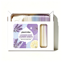 Feuilles de lessive parfumées à la lavande, ultra-fines, portables, élimination des taches tenaces, parfum floral doux et longue durée
