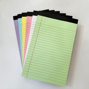 A5 Colorful Writing Pad Simple <b>Lined</b> Tearable Notepad Memo Planner Portable <b>Notebook</b> Wholesale Student Office Stationery - Product Image 1
