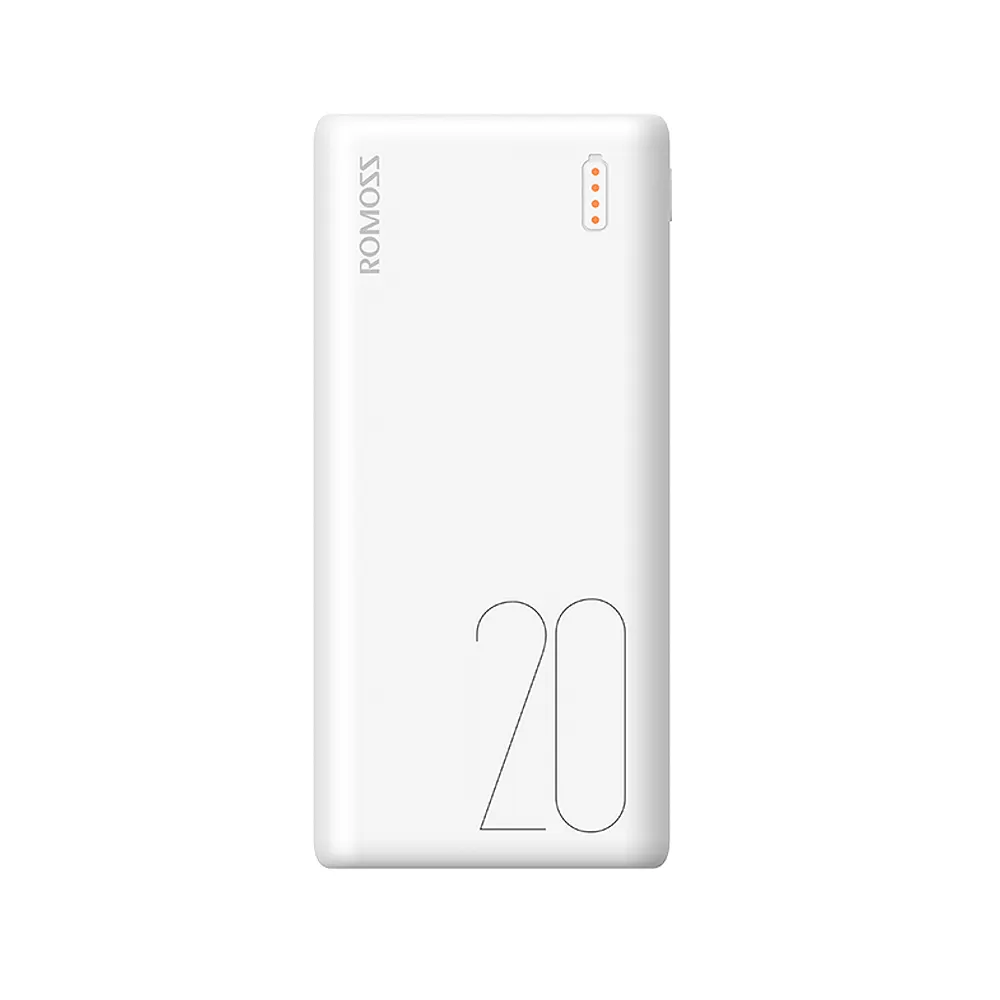 Romoss פשוט 20 20000mAh כוח בנק 5V 2.1A 3-קלט