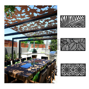 Paneles Decorativos <span class=keywords><strong>de</strong></span> Metal Cortado con Láser para Paredes Laterales <span class=keywords><strong>de</strong></span> Pérgolas, Láminas <span class=keywords><strong>de</strong></span> Cubierta para Cercas <span class=keywords><strong>de</strong></span> Jardín, Australia, Tamaño Personalizable, Acabado en Polvo - Product Image 1