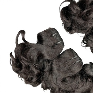 Vente en gros usine de mèches de cheveux humains vietnamiens ondulés bruts, 8-30 pouces, trame de cheveux 100% non traités, pointes épaisses, sans nœuds - Product Image 6