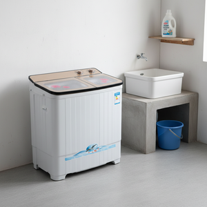 Lave-linge semi-automatique compact <span class=keywords><strong>à</strong></span> double cuve pour petites surfaces domestiques - Product Image 3
