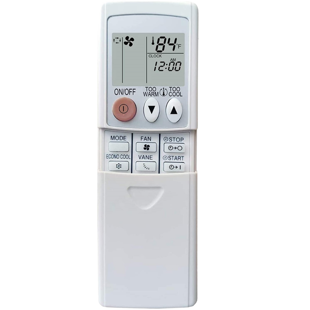 Replacement Mitsubishi KD06ES Air Conditioner Remote Control ABS Material 10m Range White Handheld Controller