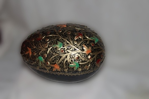 High Quality Kashmiri Paper Mache <b>Easter</b> <b>Egg</b> Shaped Home Decor <b>Boxes</b> Handicraft From India with Festive Touch - Product Image 2