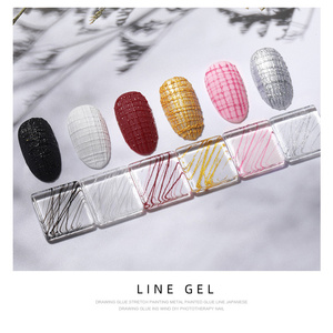 UV led ongles peinture couleur marque privée ligne <span class=keywords><strong>gel</strong></span> nouveau venir 12 couleurs ensemble vernis <span class=keywords><strong>kit</strong></span> ligne art <span class=keywords><strong>gel</strong></span> peinture - Product Image 5