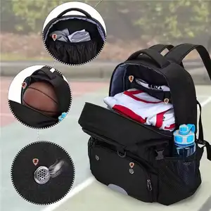 男性用シューズコンパートメントバレーボールサッカーバスケットボールバッグ付きカスタムジムスポーツバッグ