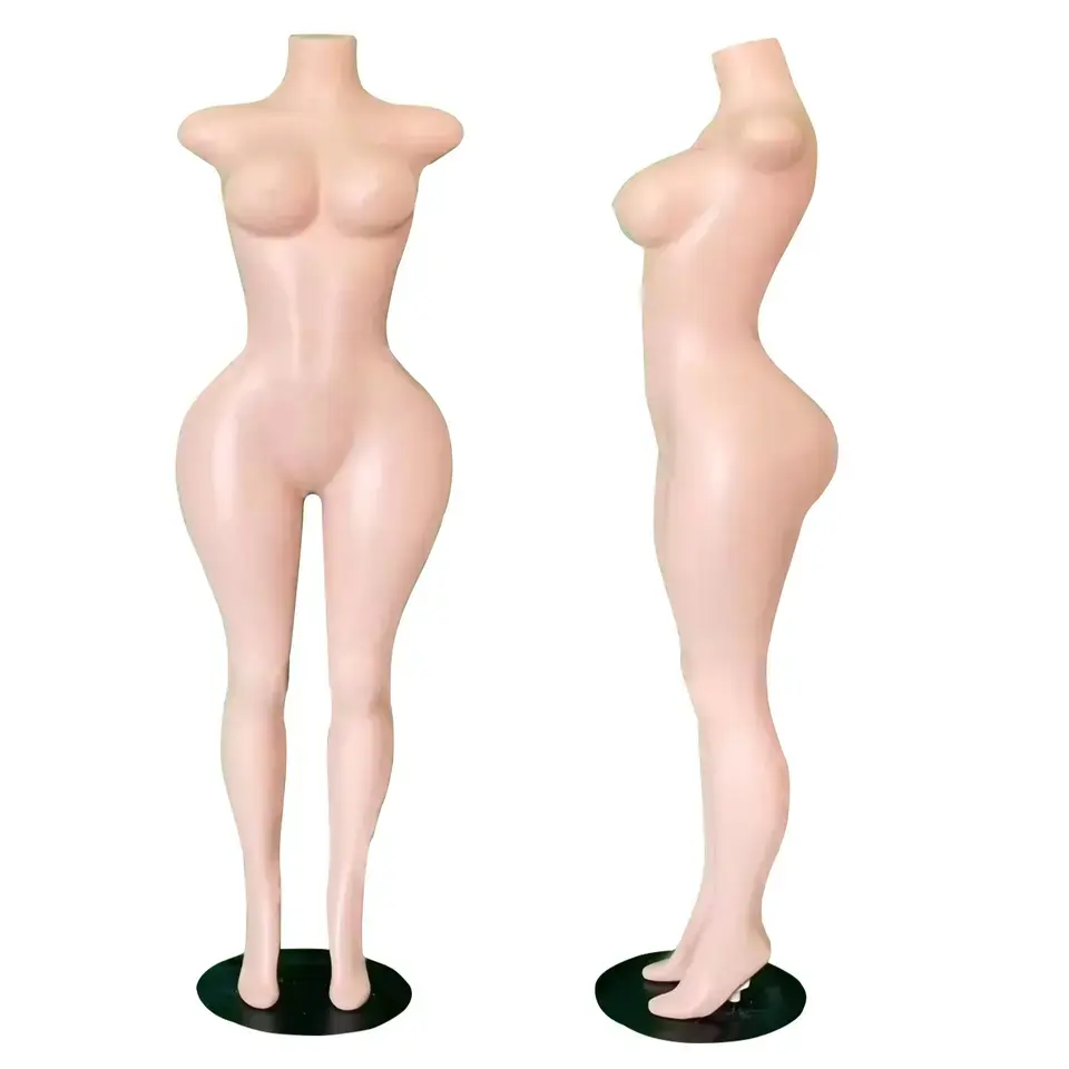 Cheap human body model Plus size Brazilian female model Curvy figure headless big breasts big butt