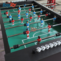Table de foot noire classique de meilleure qualité Table de baby-foot Design le plus récent Jeu d'intérieur de football avec accessoires de balle Joueurs