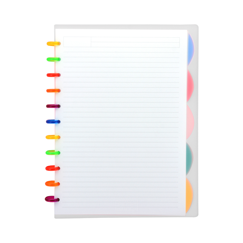 Студенческий персонализированный Органайзер RINGNOTE в крафт-стиле в горошек, милый ежедневник, блокнот в твердой обложке