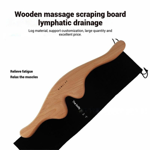 Factory <b>Personalized</b> Wooden Guasha Tools Anti Cellulite <b>Massage</b> Tool Wood Therapy Lymphatic Drainage Paddle Soft Tissue Therapy - Product Image 5