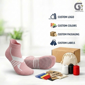 Calcetines de Yoga Personalizados, Transpirables, Antideslizantes, Cómodos y Suaves, de Lana Merino, Alta Elasticidad, Duraderos, con Agarre para Pilates, para Deportes <span class=keywords><strong>en</strong></span> Interiores - Product Image 1