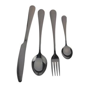 Juego de cubiertos de acero inoxidable PARA CENA, cuchara, tenedor, <span class=keywords><strong>cuchillo</strong></span>, vajilla dorada para boda - Product Image 3