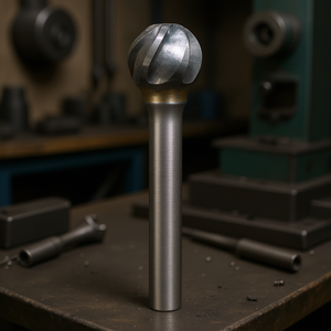 TTAKE <b>Ball</b> Nose Rotary Burr Solid Carbide 6.3 Mm Diameter 5 Mm Length 3 Mm Shank For Machine Tools - Product Image 3
