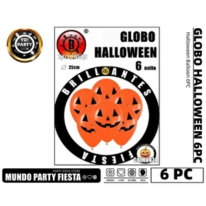 Palloncino di HALLOWEEN 10 pollici di zucca arancione perla #93005 con carta stampata per feste di laurea e festa della mamma - Product Image 1