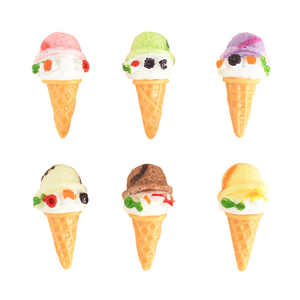 Superventas: Encantos Kawaii de Helado 3D Coloridos de Resina de Base Plana, Juguetes para Juegos de Cocina, Fiestas y Manualidades DIY, Scrapbooking - Product Image 1