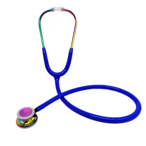 High Quality Rainbow Plated Cover Stainless Steel Stethoscope
