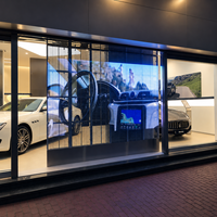 Film LED transparent flexible en gros pour affichage vidéo invisible, film LED Reefilm pour écran publicitaire sur vitrine